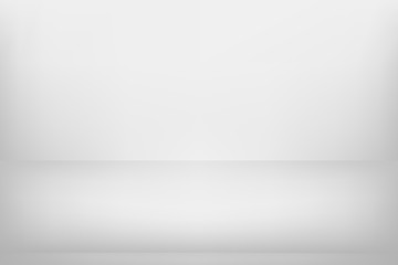 Vector white grey abstract background empty room with spotlight effect