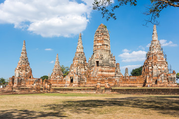 Naklejka premium Ruins of the old city of Ayutthaya, Thailand