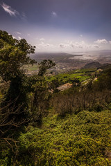 green view with blue sky