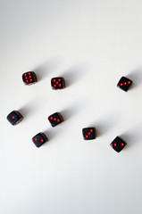 dice on white background