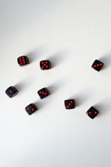 Fototapeta na wymiar dice on white background