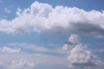 Sky background with clouds