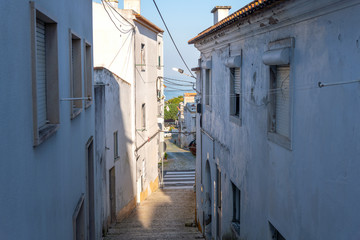 Fototapeta na wymiar Morning in Nazare, Portugal.