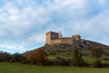 Fototapeta premium Argueso Castle (or San Vicente Castle), Cantabria, Spain
