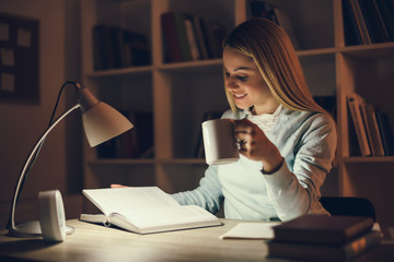 Student learning at home.