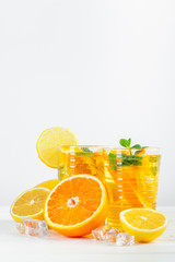 Citrus lemonade,summer drink.