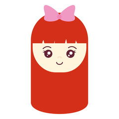 cute and little girl head