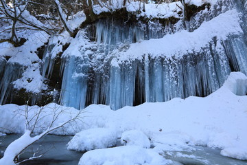 西和賀町の氷柱