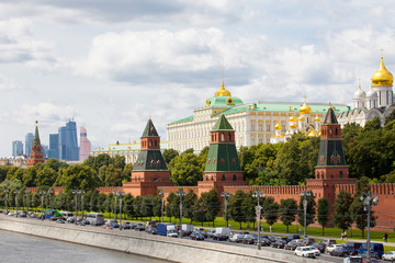 Obraz premium cityscape with Grand Kremlin Palace, Moscow, Russia
