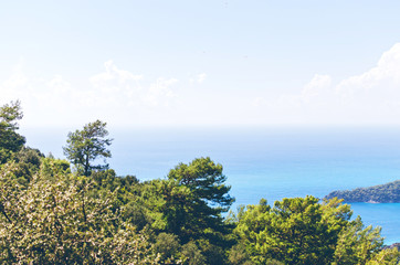 Oludeniz lagoon view from mountains, Turkey
