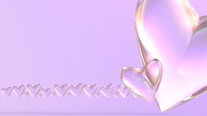 ハート 心臓 心 バレンタイン ガラス 宝石 Heart valentine Valentine's Day glass jewel