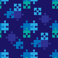 Puzzle seamless pattern