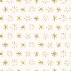 Golden night sky pattern with stars