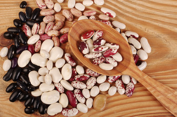 Fototapeta na wymiar Seeds and beans.