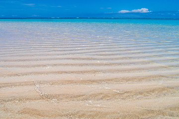 Beautiful beaches　　鹿児島県与論島の砂紋１３