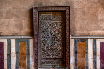 incredibly beautiful and majestic doors in an ancient mosque