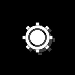 Cog icon flat