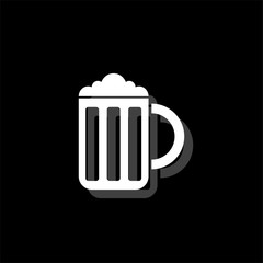 Beer icon flat