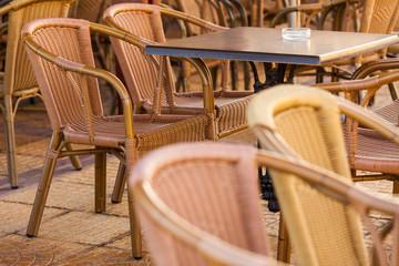 Open cafe outdoor restaurant