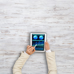 Using financial application