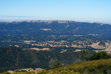 Fototapeta premium Mountain landscape in Mount Diablo State Park, Northern California, USA