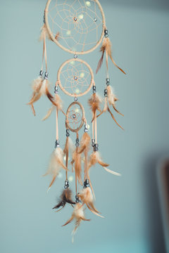 dreamcatcher with feathers