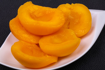 Sweet marinated peach