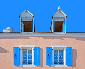 france; brittany,belle-île-en-mer  island  : building