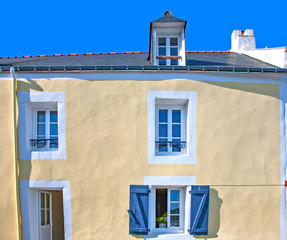 Obraz premium france; brittany,belle-île-en-mer island : building