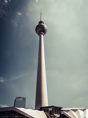 Berlin Television Tower, low angle