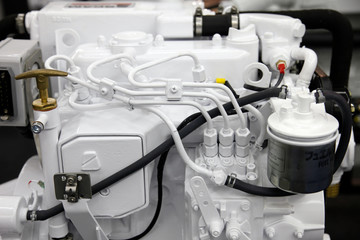Modern engine used on marine industry 