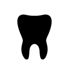 Tooth icon dental vector illustration isolated on white