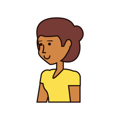 beautiful and young woman character