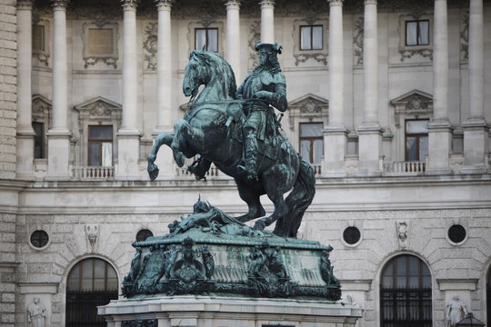 Statue of Prince Eugene of Savoy in Vienna, Austria
