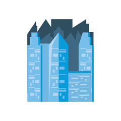 Fototapeta premium buildings cityscape scene icon