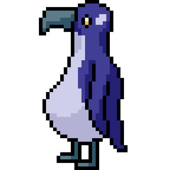 Obraz premium vector pixel art penguin
