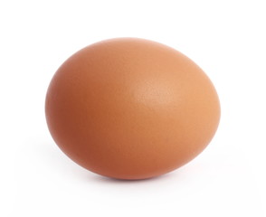 Egg isolated on white background