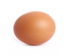 Egg isolated on white background