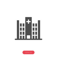 Obraz premium Hospital building icon