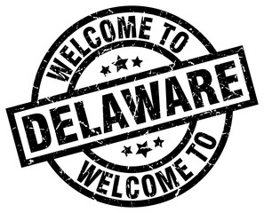 welcome to Delaware black stamp