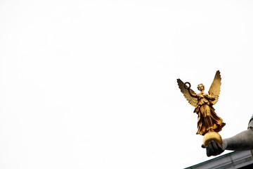 Goddess Nike in the hand of Pallas Athene in front of Austrian parliament, Vienna