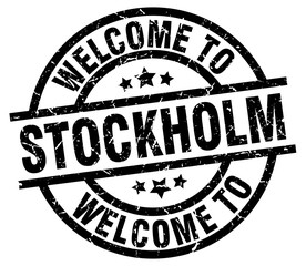welcome to Stockholm black stamp