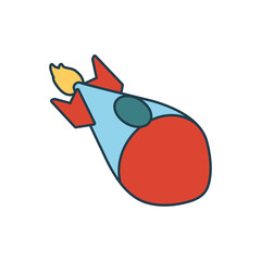 rocket launcher isolated icon