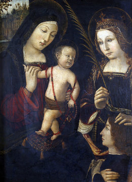 Madonna and Child, St. Catherine and the donor
