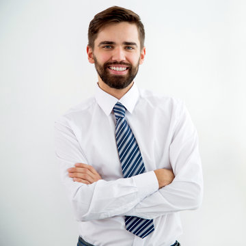 Young businessman in the office