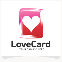 Love Card Logo Design Template Inspiration