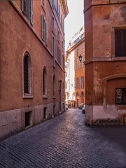 Fototapeta na wymiar On the street of old Rome