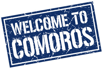 welcome to Comoros stamp