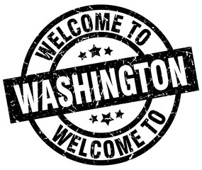 welcome to Washington black stamp