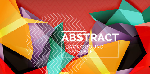 Low poly design 3d triangular shape background, mosaic abstract design template